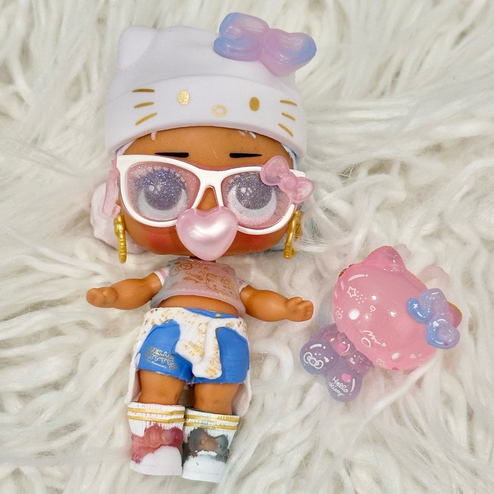 Limited Edition LOL Surprise Hello Kitty Crystal Cutie Doll 50th Anniversary 3”